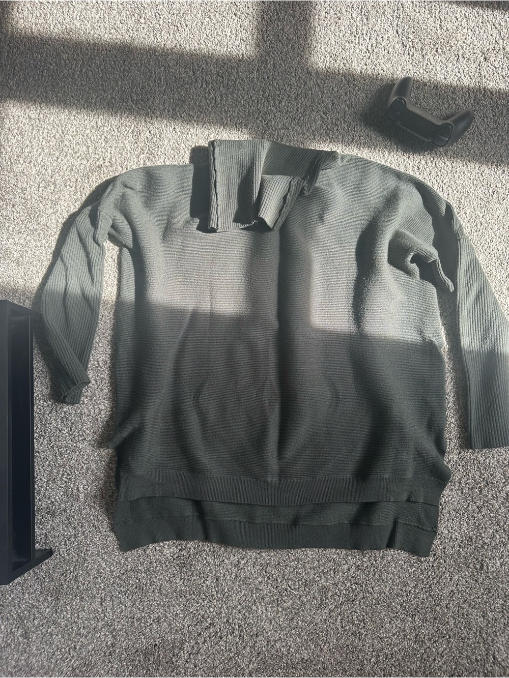 Olive Green Turtleneck Sweater